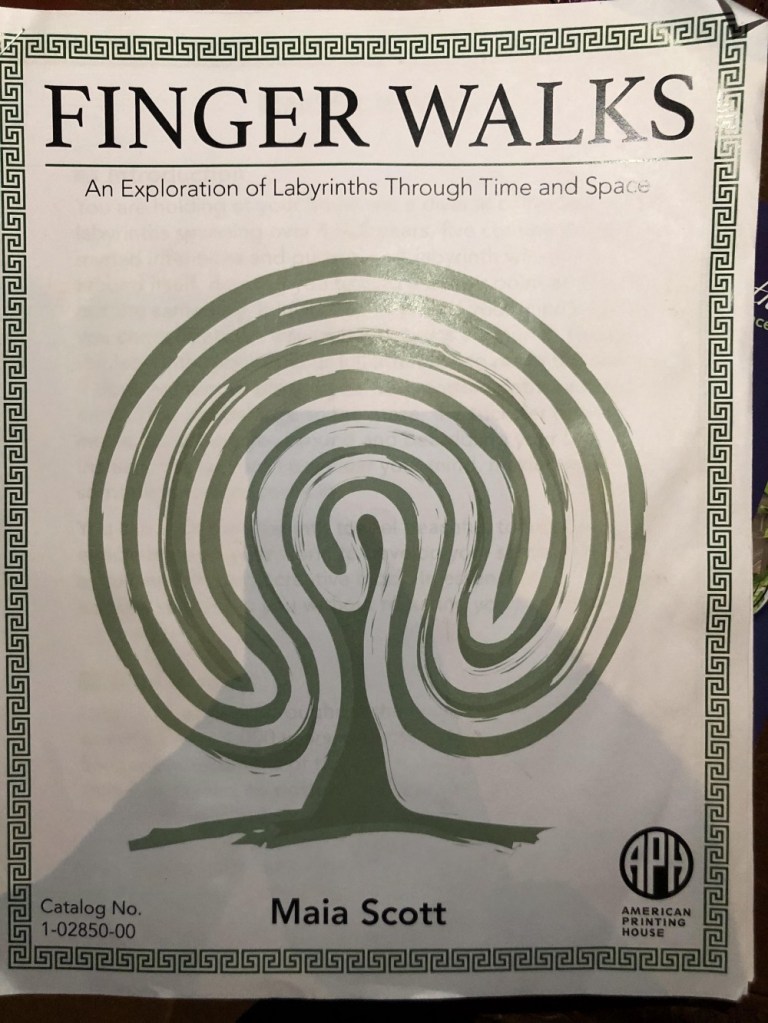 Cover of "Finger Walks" guidebook by Maia Scott.